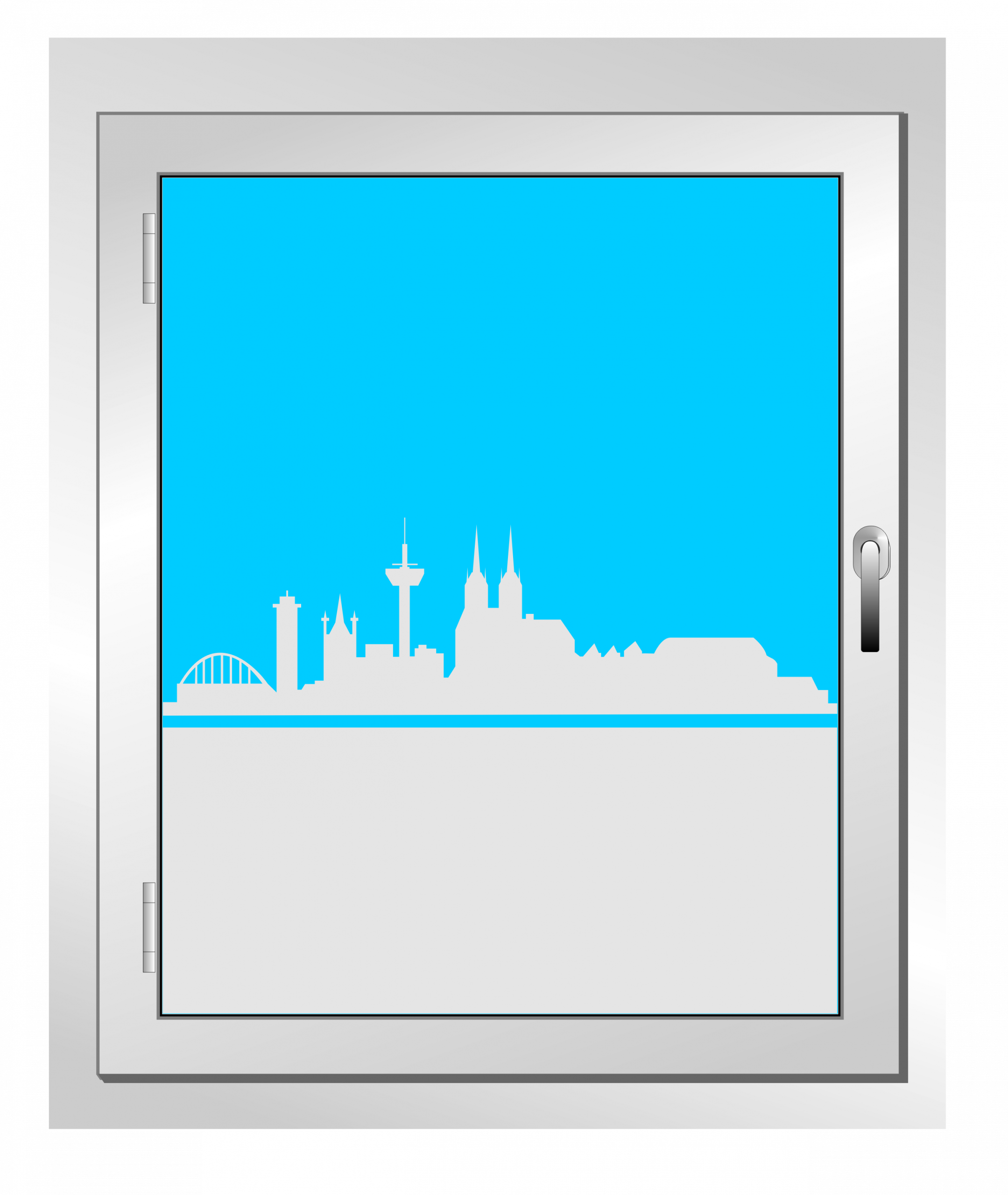 Sichtschutz Fenster Köln Skyline
